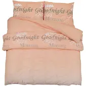 vidaXL Bettwäsche-Set Rosa 260x240 cm Baumwolle