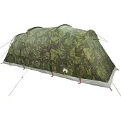 vidaXL Tunnel-Familienzelt 6 Personen Camouflage Wasserdicht