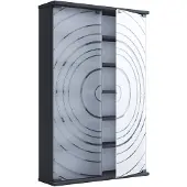 VCM Holz CD DVD Stand Regal Glastür Tilano L