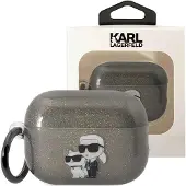 Karl Lagerfeld Glitter NFT Karl & Choupette - AirPods Pro 2 Gehäuse (czarny)