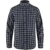 Fjällräven Övik Flannel Shirt M Dark Navy-Chalk White