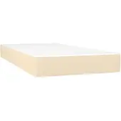 vidaXL Taschenfederkernmatratze Mittel Creme 120x190x20 cm Stoff