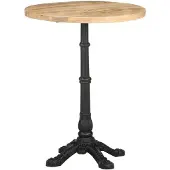 vidaXL Bistrotisch Ø60x76 cm Raues Mangoholz