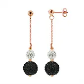 Diadema - Ohrringe Pinky Gold - Kollektion Kristall Perle