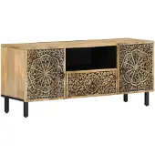 vidaXL TV-Schrank 105x33x46 cm Massivholz Mango
