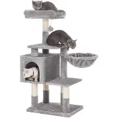 Acaza Kratzbaum für Großkatzen - Mehrstufiger Kratzbaum - 110 cm hoch