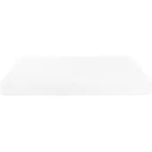 Beliani Doppelter Foam Matratze Weiß 140 x 200 cm Ergonomische Schaumstoff Medium Härtegrad