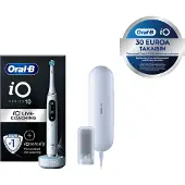 Oral-B iO SERIES 10, Erwachsener, Vibrierende Zahnbürste, Tägliche Pflege, Zahnfleischpflege, Intensiv, Sensibel, Super sensitive, Zungenpflege, Whitening, Weiß, Weiß, Rund