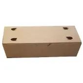 MultiLine Wurstschachtel Klein 200x100x50 Mm Braun/weiß 100 Stk.