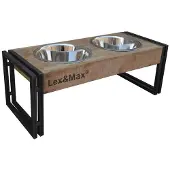 Lex & Max Futtermittel Oslo – Futternapf – 67 x 34 x 26 cm - Ø24 cm – Edels