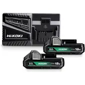 HiKOKI Set 2x 18V Akkupack BSL1820M (2 Ah) und 18V Ladegerät UC18YFSL