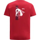 Jack Wolfskin Herren Vonnan S/S Graphic T-Shirt Red Glow XL