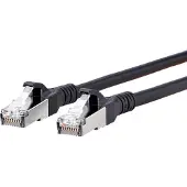 BTR NETCOM Cat6A, 7m, 7 m, Cat6a, RJ-45, RJ-45, Schwarz