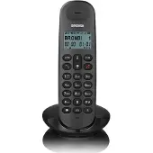 Brondi LOTUS, DECT-Telefon, Kabelgebundenes Mobilteil, Freisprecheinrichtung, 50 Eintragungen, Schwarz