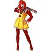 Atosa Halloween Clown Damenkostüm