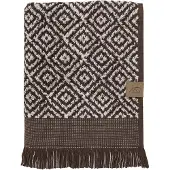 Mette Ditmer Handtuch Morocco Chocolate / Off-White (50 x 90 cm)