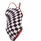 Speedo Allover Digital Tie-back Badeanzug