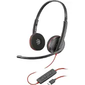 HP Poly Poly Blackwire C3220 USB-C Headset (Packungseinheit), Kabelgebunden, Büro/Callcenter, 20 - 20000 Hz, 64 g, Kopfhörer, Schwarz