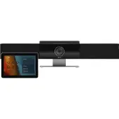 Poly Microsoft Teams Room Base Kit HP Mini-PC mit GC8 Cat5e Extender (ABB), Schwarz, Weiß