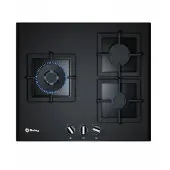 Balay 3ETG663HN, Schwarz, Integriert, Gaskochfeld, Glas, 3 Zone(n), 3 Zone(n)