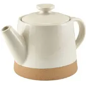 Genware Kava Weiße Steingut Teekanne 48 Cl Von