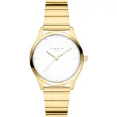 Liebeskind berlin Uhren - Edelstahl The Round Staple - Gr. unisize - in Gold - für Damen