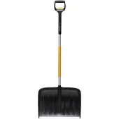 Fiskars X-series Teleskop-Schneeräumer, Schneeschaufel, Metall, Schwarz, Orange, Anpassbar, Ergonomisch, Polen, 53,2 cm