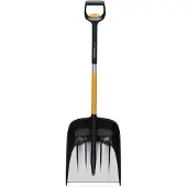 Fiskars X-series Teleskop-Schneeschaufel (schwarz/orange, 36cm)