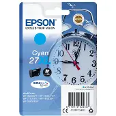 Epson Alarm clock Singlepack Cyan 27XL DURABrite Ultra Ink, High (L) Yield, Cyan, 10,4 ml, 1 Stück(e), 1100 Seiten, Einzelpackung