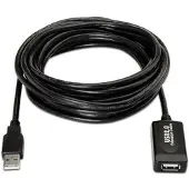 Aisens A101-0020, 15 m, USB A, USB A, USB 2.0, Schwarz