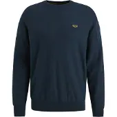 PME Legend Rundhalspullover "American classic Buckley knit" mit Logo Stickerei