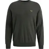 PME Legend Rundhalspullover "American classic Buckley knit" mit Logo Stickerei