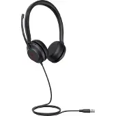 Yealink UH35 Dual Teams USB-A Headset, Kabelgebunden, Büro/Callcenter, 20 - 20000 Hz, 139,5 g, Kopfhörer, Schwarz
