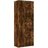 vidaXL Highboard Räuchereiche 70x42,5x185 cm Holzwerkstoff