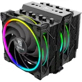 Akasa Soho H7 Dual Tower CPU-Kühler, ARGB - 120 mm, schwarz