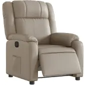 vidaXL Relaxsessel Elektrisch Cappuccino Kunstleder