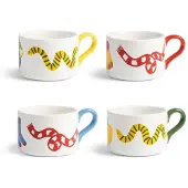 &Klevering - Haines Tasse, 0,2 L, mehrfarbig (4er-Set)