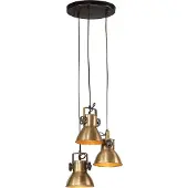 vidaXL Hängelampe 25 W Antik-Messing 30x30x100 cm E27