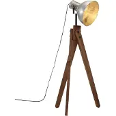 vidaXL Stehleuchte 25 W Vintage Silbern 45x45x120 cm E27