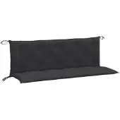 vidaXL Gartenbank-Auflagen 2 Stk. Melange Anthrazit 150x50x7 cm Stoff