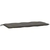vidaXL Gartenbank-Auflage Melange Dunkelgrau 120x50x7 cm Stoff