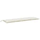 vidaXL Gartenbank-Auflage Melange Creme 180x50x7 cm Stoff