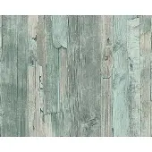 Living Walls Vlies Holztapete Grau Blau Maritime Tapete in Holzoptik für Küche und Wohnzimmer Helle Vliestapete mit Holz Design im Used Look