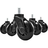 Sharkoon SW10, Lenkrolle, , SKILLER, ELBRUS, Schwarz, PolyurethanKunststoff, 7,5 cm