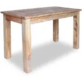vidaXL Esstisch Massives Mahagoniholz 120x60x77 cm
