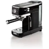 Ariete 1381 Siebträger-Espressomaschine Slim Line schwarz mit Manometer
