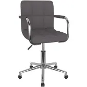vidaXL Esszimmerstuhl Drehbar Taupe Stoff