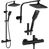 REA Duschgarnitur Tom Thermostat Black