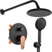 REA Unterputz Duschset MILD BLACK ROSE GOLD + BOX