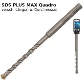 Graphite SDS Max Betonbohrer, 16 x 600 mm, S4, quatro